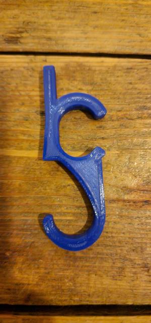 Wardrobe double hook for  21 x 15 beam
