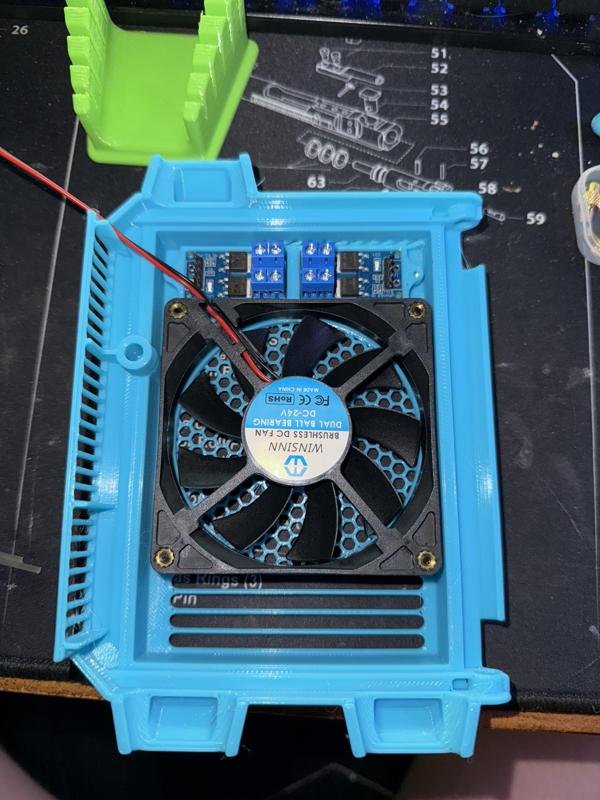 SV06 8015 80mm fan enclosure with MOFSET MOD