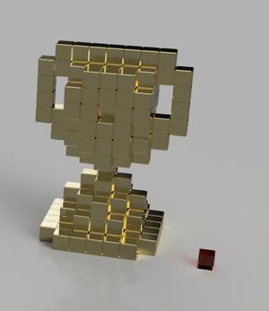 Trophy - Minecraft like - 2024 3D Printing Industry Awards