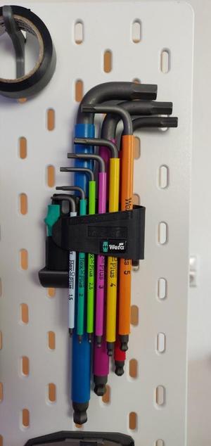 Ikea Skadis Wera allen Wrench holder Hexplus etc