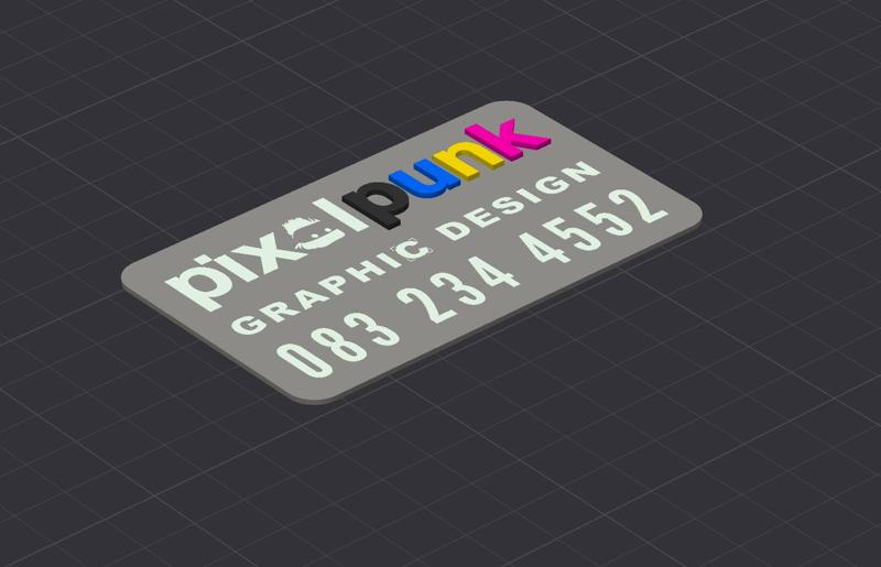 Pixel Punk Business Card