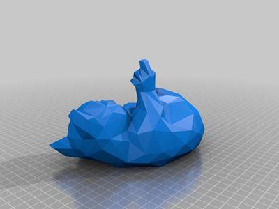 Low poly fock cat 200%