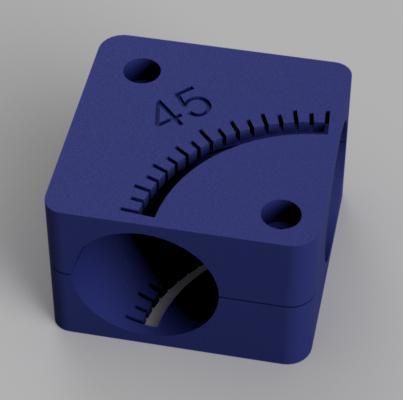 33,7mm pipe bend/elbow cutting jig