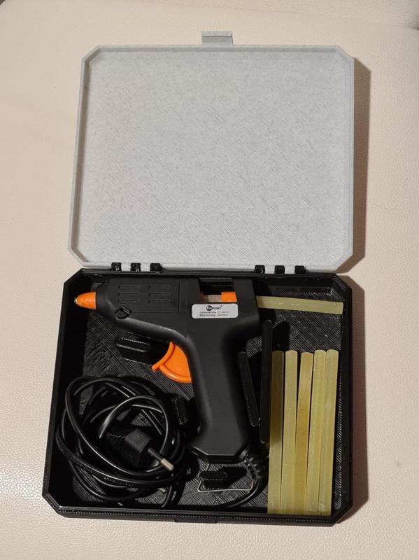 Hot glue gun box
