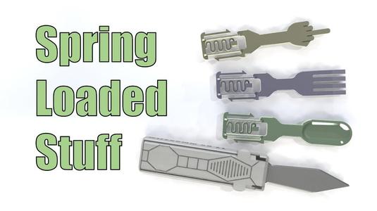 Spring-Loaded things - 3D-Printed