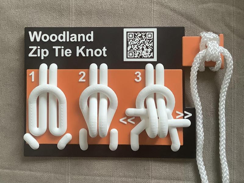 Easy zip tie knot: tuto and reminder.