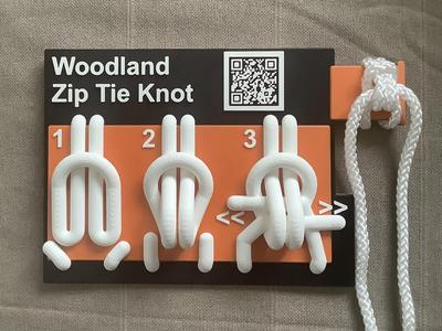 Easy zip tie knot: tuto and reminder.