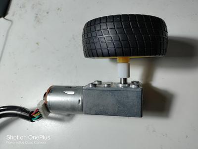 Press-fit adapter 6mm D-shaped shaft to hobby wheel