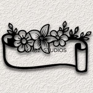 flower scroll wall art floral wall decor love decoration