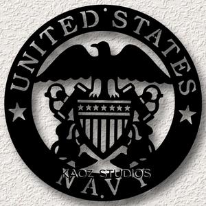US Navy wall art Military Wall Decor USA Navy Logo decoration