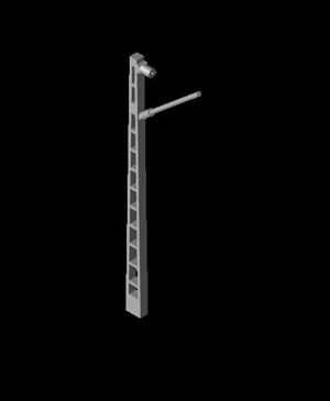 Oberleitungsmast, Mast, Streckenmast 1zu87.stl