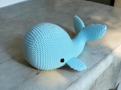 Cute Knitted Whale