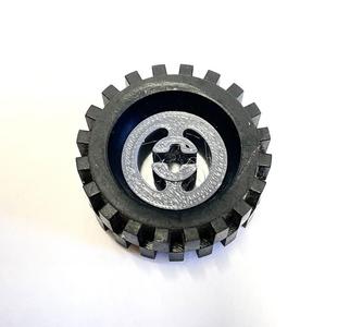 LEGO 3482 wheel hub split axle hole D17xH7