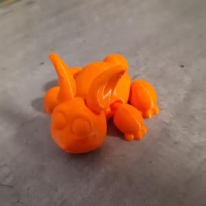 CUTE FLEXI BUNNY - WITH MOVEABLE EARS - SUPPORT FREE - PRINT-IN-PLACE