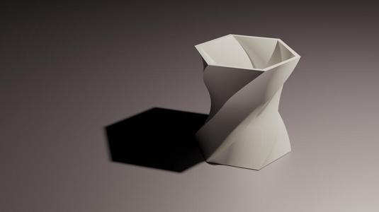 Honeycomb Twisted Vase