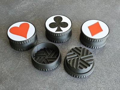 Toothless Herb Grinder Playing Card Symbols