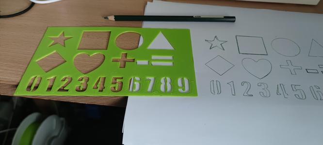 Shape and Numbers Stencil