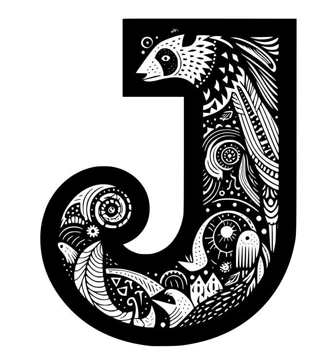 Crazy alphabet: Letter J