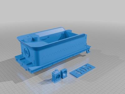 Bachmann 495 Unpainted Tender, Rear Headlight, Rear Plate & Stencil