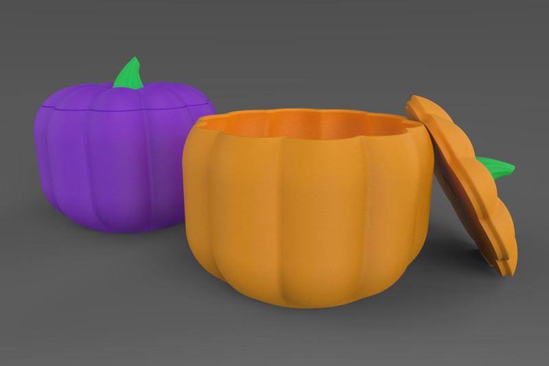 Pumpkin jar with lid