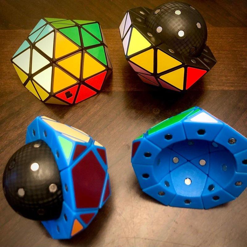 Magnetic Pentultimate/Icosamate Twisty Puzzles