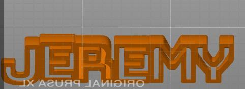 Office desk sign for someone named Jeremy