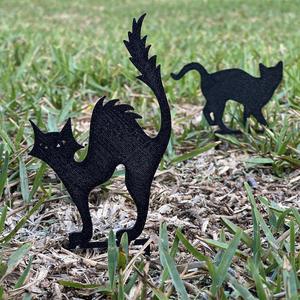 Halloween Garden Cat Statues