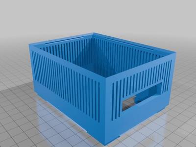 SSD holder and bottom with lip for eth splitter