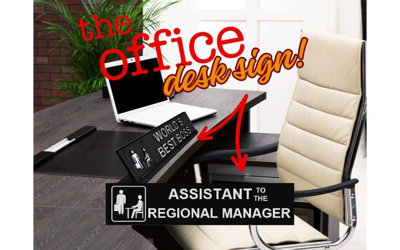 Desk signs - The office style (NO AMS required)