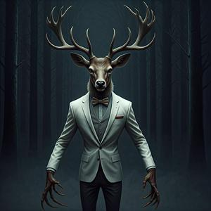 deer man in a business suit