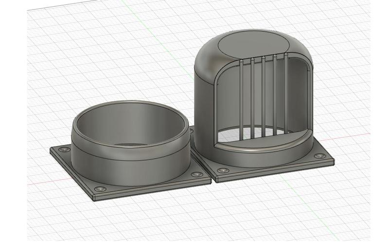 Vent for 3inch diameter vent (can be scaled)