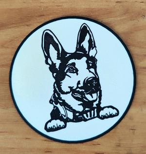 German shepherd coaster