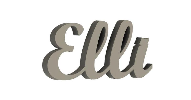 Elli - Nameplate - Decoration