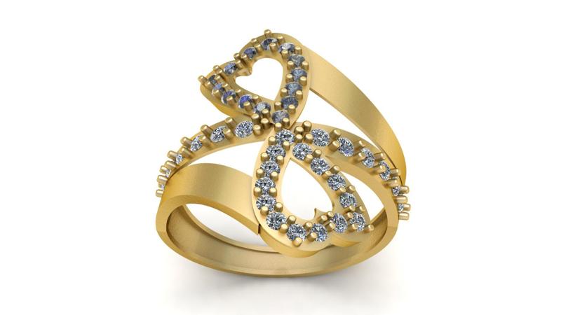 Engagement Diamond ring 3d printable model