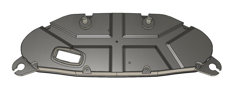 Hayabusa Speedometer Body, Back Panel