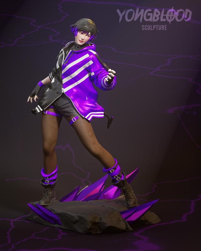 Reina Tekken 8 STL - Yongblood Sculpture