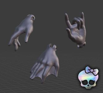 Hand Replacement for G3 Monster High pack