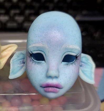 Dxgirly Designs Mishka Troll BJD Head ONLY