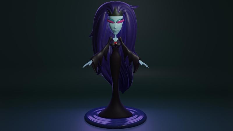 Black Puddle Queen - Courage the Cowardly Dog