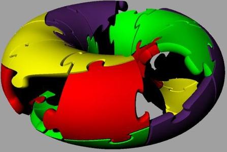 Twisted Torus 3D jigsaw puzzle.