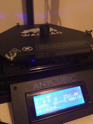 Anycubic mini - printing bed and easy leveler