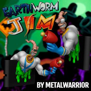 EARTHWORM JIM - SEGA GENESIS/MEGA DRIVE CARTRIDGE