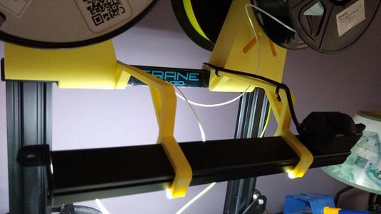 Gulfcoast Robotics LED Light Bar Holder (Creality Ender 3 & M3D Crane Quad)