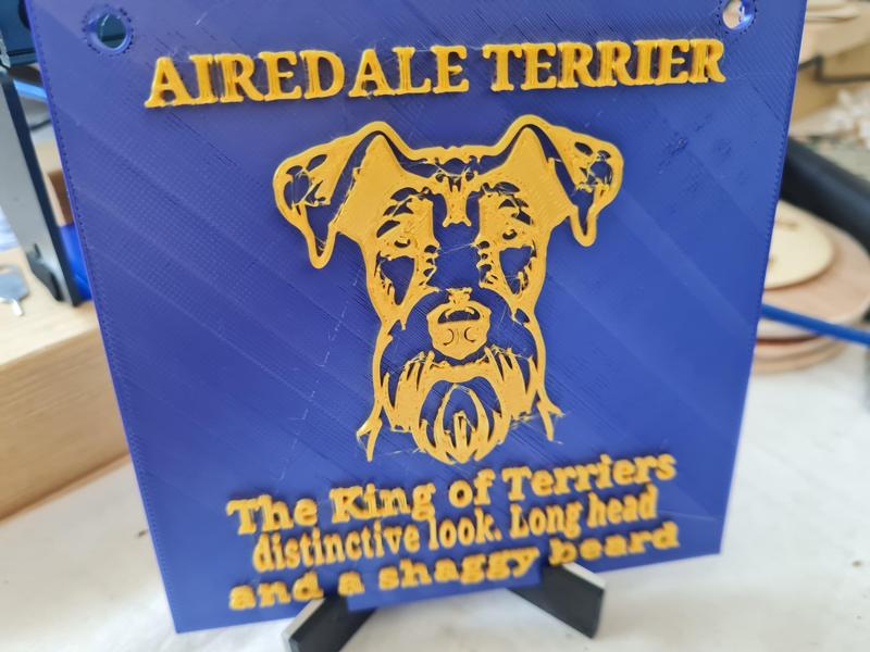 Airedale Terrier Dog Plaque