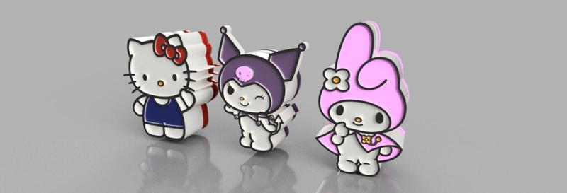 Pack 3 Alcancías Sanrio