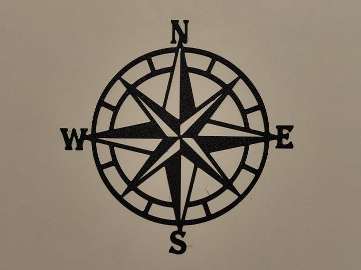 compass rose wall art
