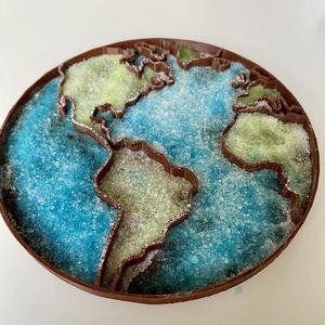 Sensory play tray earth