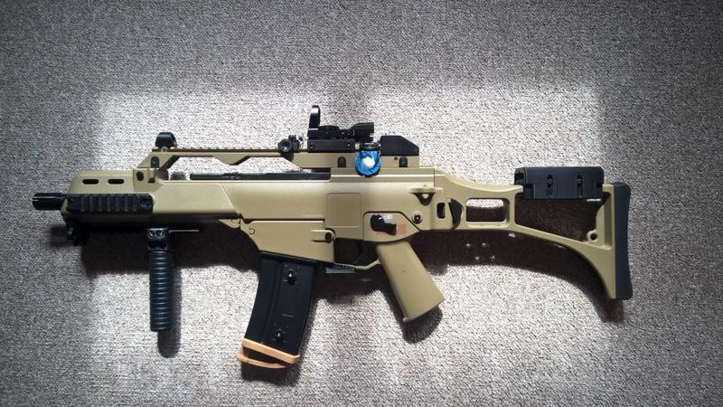 adjustable pad/cheek rest for airsoft G36c (still foldable)