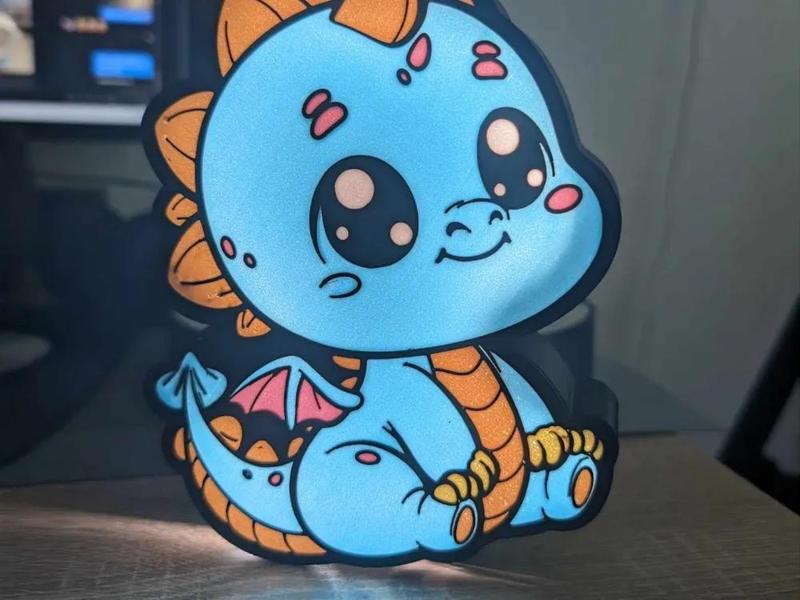 Luma the Light Dragon - Printable in 4+ Colors