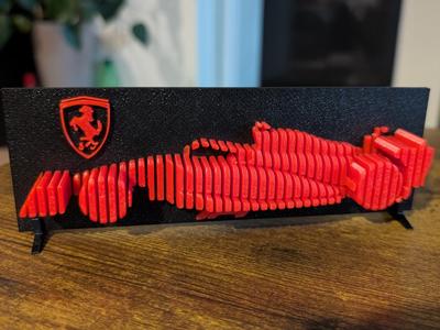 Stand for Formula 1 Car Layered Sculpture by Targo